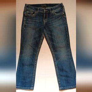 Silver "Suki" Mid-Capri size 30